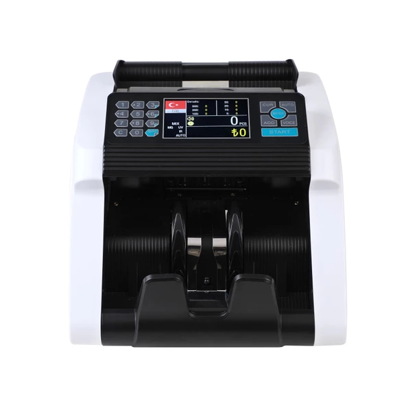 Kaan Mix TL ve Euro Karışık, Dolar, Gbp Adet Sayım Sahte Kontrollü Ofis Tipi Para Sayma Makinesi (Sesli Konuşma) - Resim 2