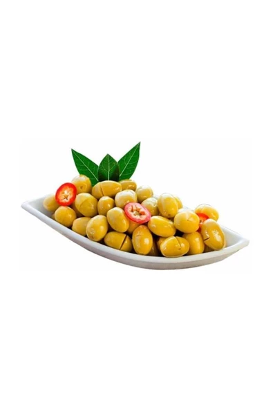 Yöre Domat Kırma Jumbo Yeşil Zeytin Cam Kavanoz 2 X 550 Gr (161-180 Kalibre) - 2