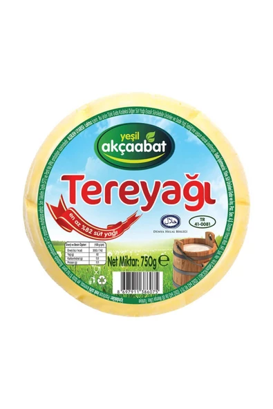 Yeşil Akçaabat Trabzon Tereyağı 750 gr