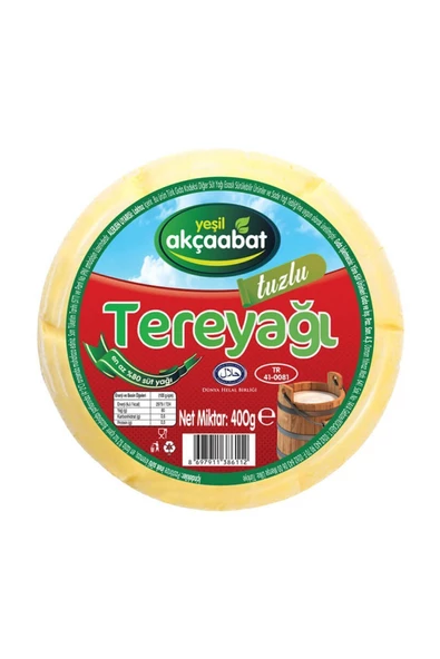 Yeşil Akçaabat Trabzon Tereyağı Tuzlu 2 X 400 gr