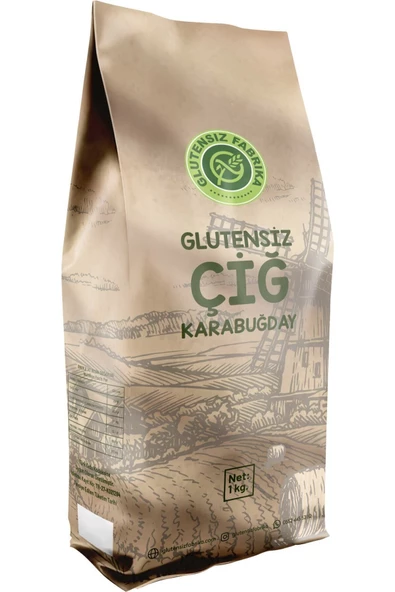 GLUTENSİZ FABRİKA Glutensiz Çiğ Karabuğday (TANE) 1kg Analizli Sağlıklı Doğal Katkısız