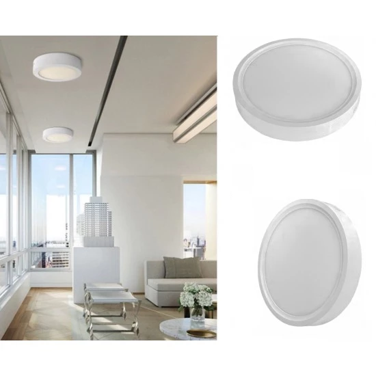 Maxled 12W Yuvarlak Sıva Üstü Led Panel 4000K Ilık Beyaz - 4
