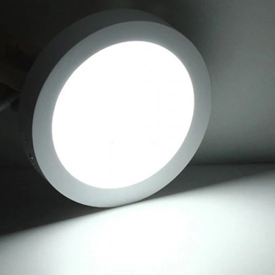 Maxled 12W Yuvarlak Sıva Üstü Led Panel 4000K Ilık Beyaz - 2