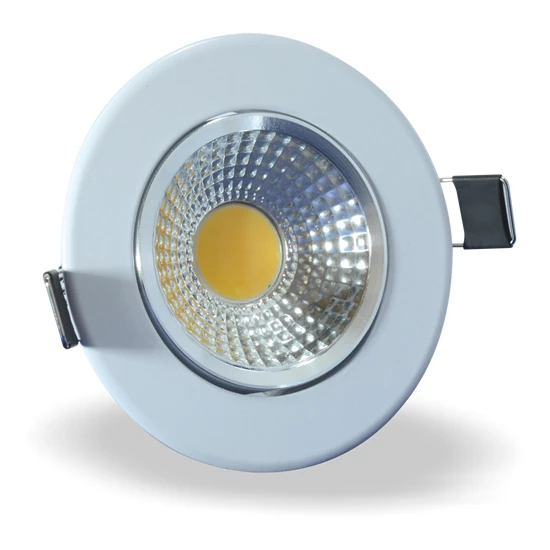 Maxled 5W Yuvarlak Cob Led Armatür Beyaz Kasa Günışığı