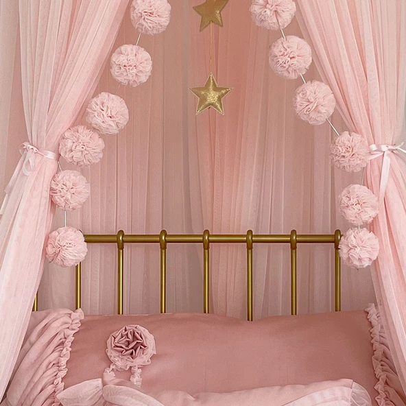 Pamuka Tül Cibinlik Deluxe Baby Pink - 5