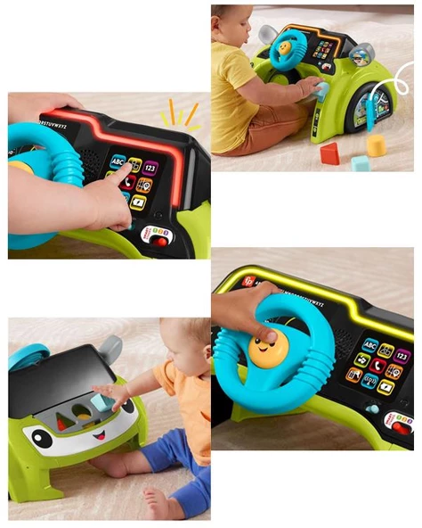 Fisher Price Sesli ve Işıklı Eğlen ve Öğren İlk Arabam HYR91 - 3