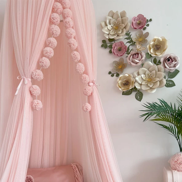 Pamuka Tül Cibinlik Deluxe Baby Pink - 6