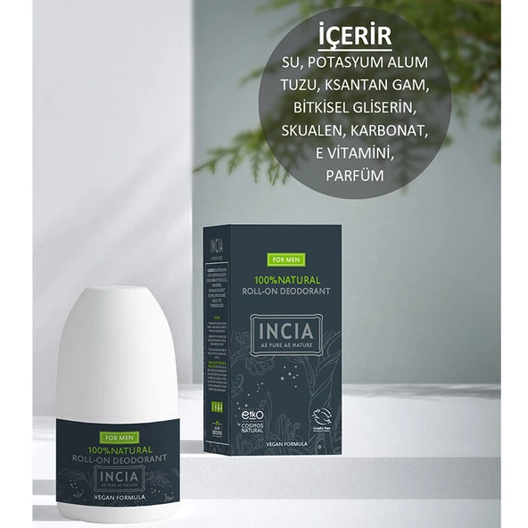 INCIA Doğal Roll-On Deodorant (Erkekler İçin) 50 ml - 4