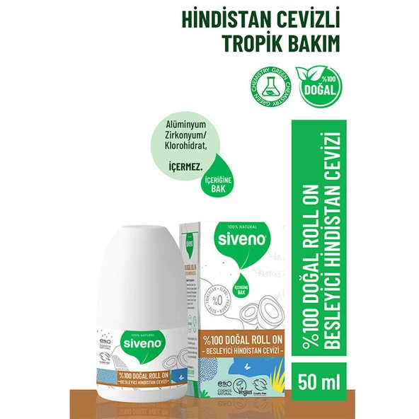 Siveno Doğal Besleyici Hindistan Cevizi Özlü Roll-On 50 Ml - 2