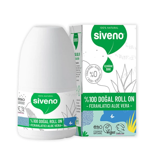 Siveno Doğal Ferahlatıcı Aloe Vera Özlü Roll-On 50 Ml