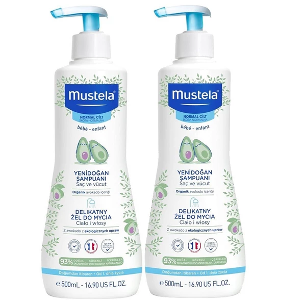 Mustela Gentle Cleansing Gel Bebek Şampuanı 2 Li SET