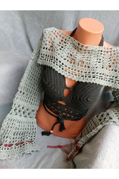 MAM Vip Handmade Bolero Aruz İspanyol Kol - 8