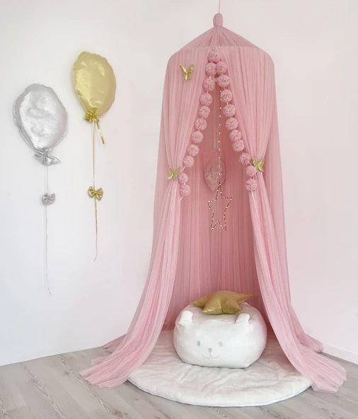 Pamuka Tül Cibinlik Deluxe Pink
