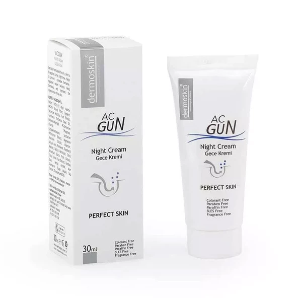 Dermoskin Acgun Gece Bakım Kremi 30 Ml