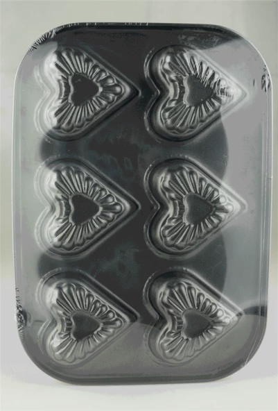 Penguen PNG-1606 No 1 Mini Kek Kalıbı Kalp muffin kalıbı - 2