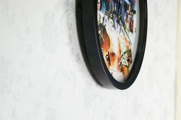 STARWARS YKC 216-Duvar Saati Siyah - Resim 2