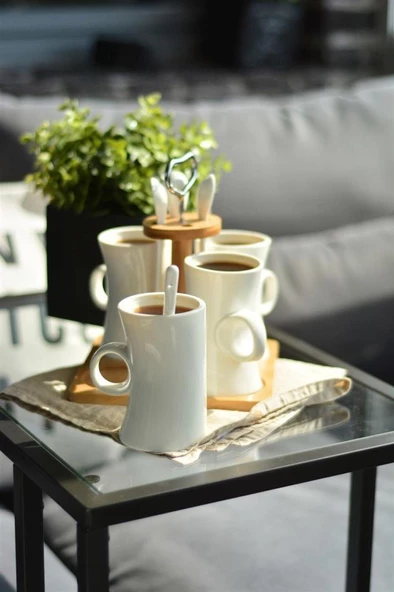 Bambum W0961 - 9 Parça Kupa Seti - standlı kupa bardak takımı seti - 3