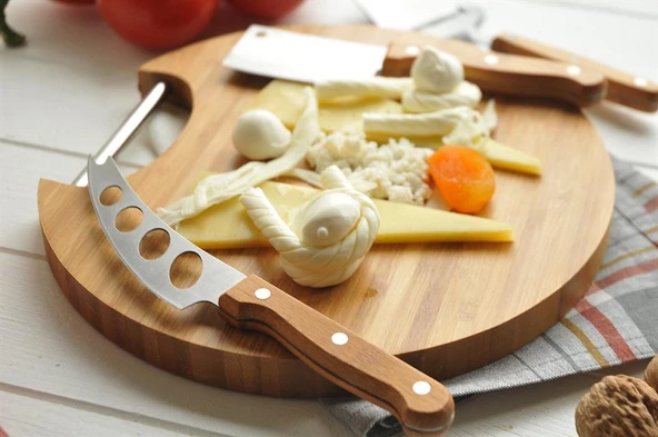 Bambum B2285 4 Parça Peynir Servis Seti - peynir sunum seti - 3