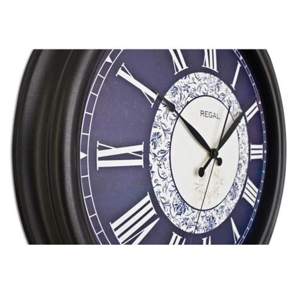 Regal 9108 B2 Siyah Ferforje Efekti Büyük Boy Duvar Saati - Resim 3
