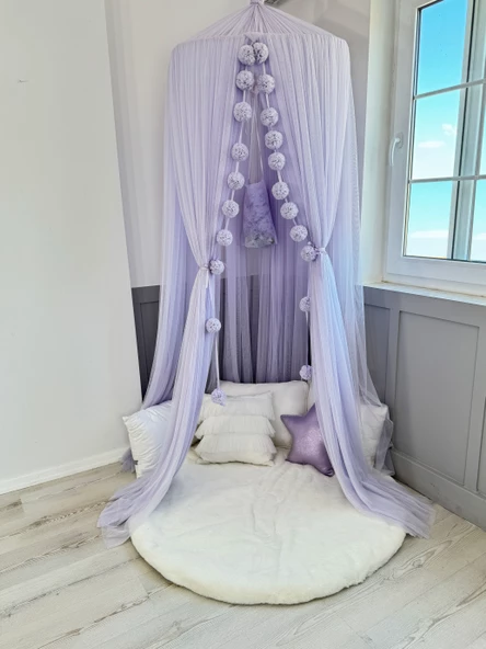 Pamuka Tül Cibinlik Deluxe Baby Purple - 5