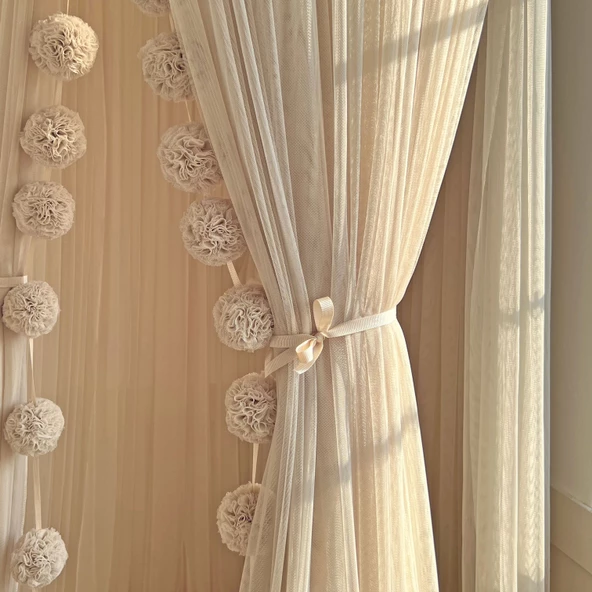 Pamuka Tül Cibinlik Deluxe Beige - 5