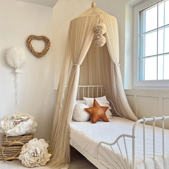 Pamuka Tül Cibinlik Deluxe Beige - 2