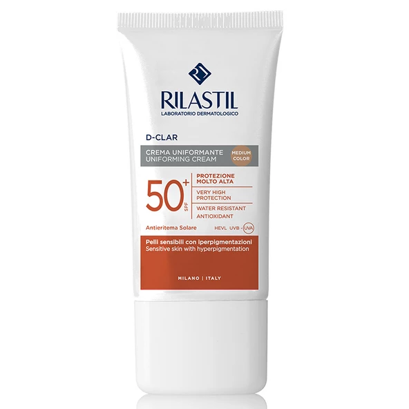 Rilastil D-Clar Leke Karşıtı Yüz Güneş Koruyucu Krem Spf50+ 40 ml - Medium