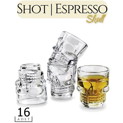 Renkmix 16 Adet   Skill Shot Ve Espresso Bardağı 711620 Toptan Paket