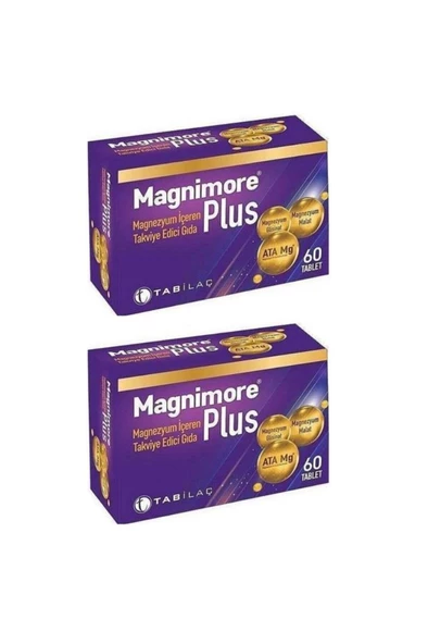 Magnimore Plus 60 Tablet (Magnezyum)-2 ADET-SKT:11/2026