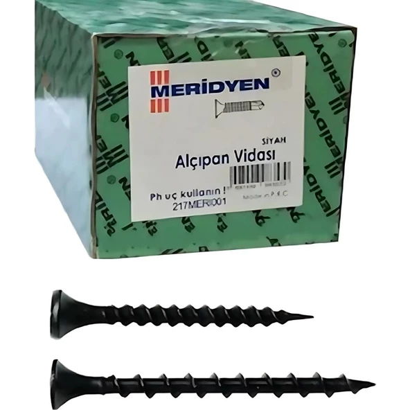 Meridyen Alçıpan Sık Dişli 3.5x45 500 Lü Paket