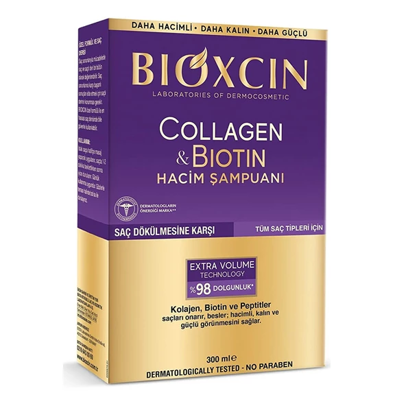Bioxcin Collagen Biotin Saç Dökülmesine Karşı Şampuan 300 ml - 2