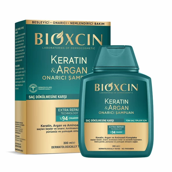 Bioxcin Keratin ve Argan Onarıcı Şampuan 300 ml