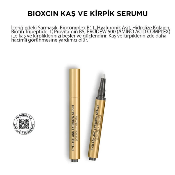Bioxcin Kolajen ve Hyaluronik Asit İçerikli Kaş ve Kirpik Serumu 3 ml - 8