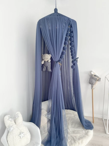 Pamuka Tül Cibinlik Deluxe Glaucous Blue - 3