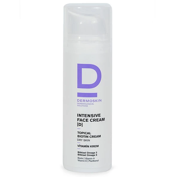 Dermoskin Intensive Face Cream D Topical Biotin Cream (Kuru Ciltler) 50 ml