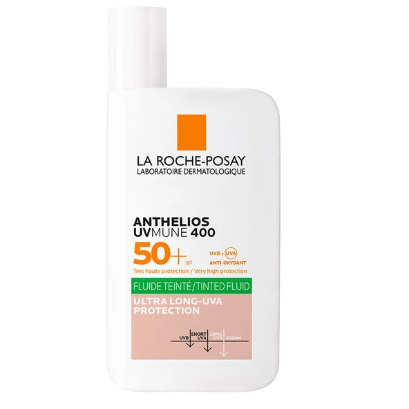 La Roche Posay Anthelios UVmune400 Oil Control Fluide SPF50+ Karma ve Yağlı İçin Renkli Yüz Güneş Kremi SPF50+ 50 ml