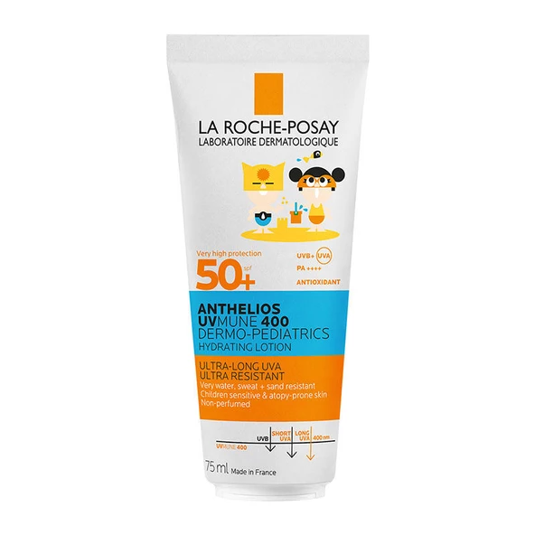 La Roche Posay Anthelios Dermo Pediatrics UVmune400 SPF50+ Hassas Ciltler ve Çocuklar İçin Güneş Koruyucu Vücut Sütü  75 ml