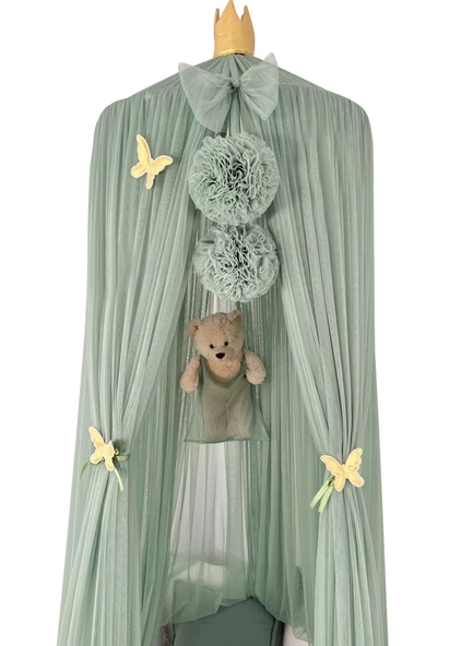 Pamuka Tül Cibinlik Deluxe Sage Green - 3