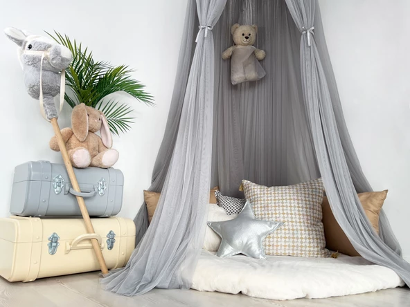 Pamuka Tül Cibinlik Deluxe Grey - 2