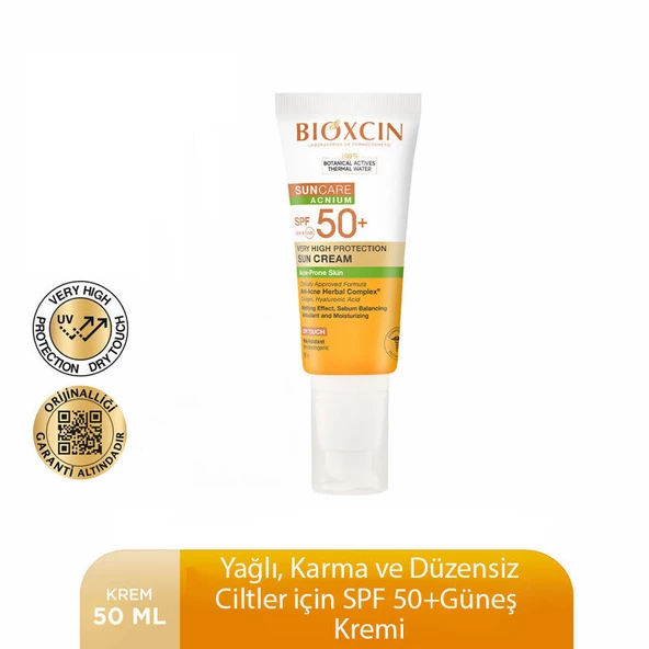 Bioxcin Sun Care Düzensiz Ciltler için Spf 50 Güneş Kremi 50 ml - Resim 2