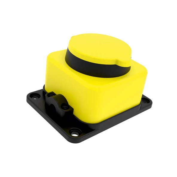 Bemis IP54 Monofaze Kauçuk Duvar Priz Sarı 1x16A BV3-1402-3511 - 1