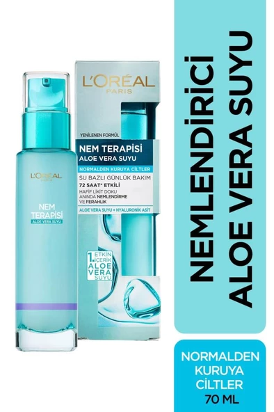 L'oreal Paris Nem Terapisi Aloe Vera Suyu Normalden Kuruya Ciltler 70 Ml