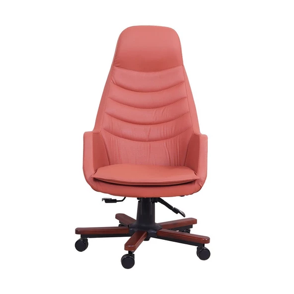 Breda Ahşap Taba Deri Makam Koltuğu - Resim 2