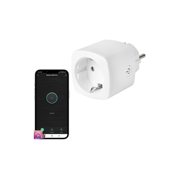 Neutron Akıllı Wi-fi Tekli  Akım Korumalı Priz  NTL-0011