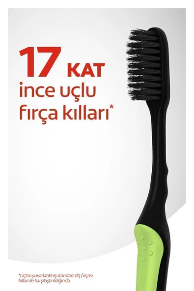 Colgate Mikro Ince Charcoal Hassas Temizlik Yumuşak Diş Fırçası 1 1 - 2