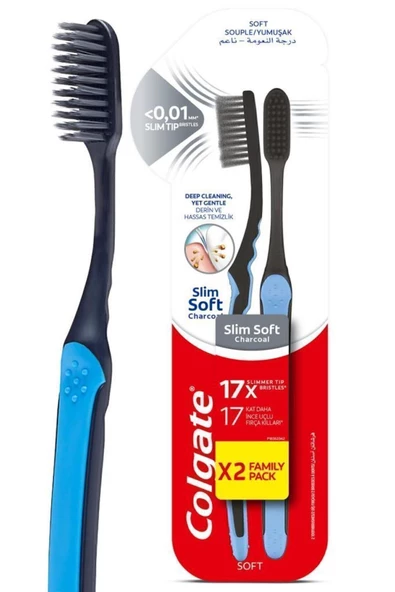 Colgate Mikro Ince Charcoal Hassas Temizlik Yumuşak Diş Fırçası 1 1 - 6