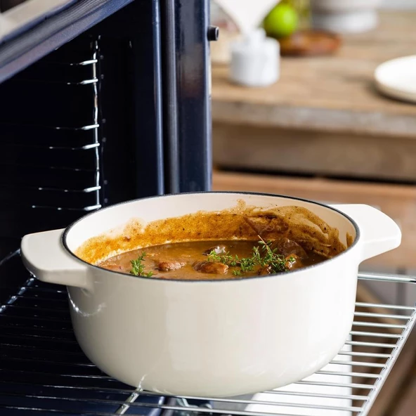 KitchenAid CC006059-001 5.2 Litre 26 cm. Döküm Demir Tencere - Krem - 6