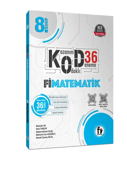 Fi Yayınları 8. Sınıf Matematik Kod 36 Deneme