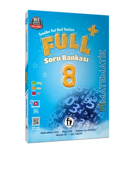 Fi Yayınları 8. Sınıf Matematik Full Soru Bankası Yeni ürün görseli 1