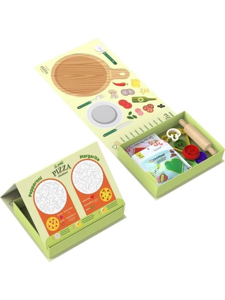 ChildGen Sahneli Pizza Oyun Hamuru Seti - Resim 3
